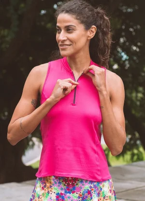 Alley Mock-Neck Tank>Dona Jo Store